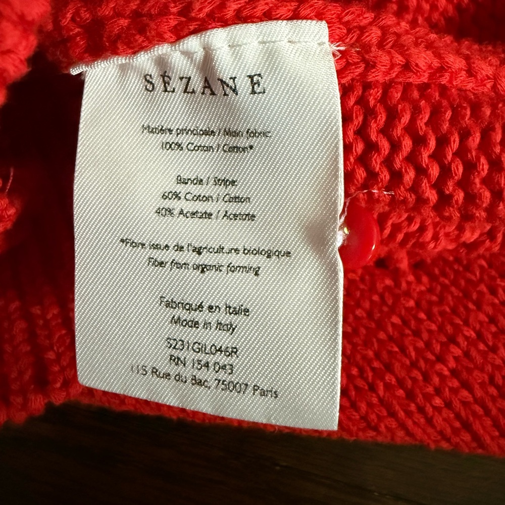 Sezane Kyle Short-Sleeve Knit Cardigan, size M - Picture 5 of 5